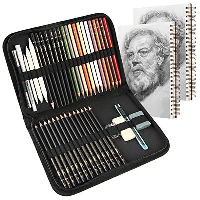 116 Pack Sketching and Drawing Pencils Set, Shuttle Art Sketch Art Pencil  Set with 4 Drawing Pads, Graphite Pencils in Zipper Case, Colouring Pencils  for Artist Sketching, Art Set for Adults, Beginner – BigaMart