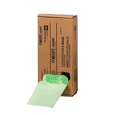 Stout EcoSafe-6400 Compostable Compost Bags, 13gal, Green