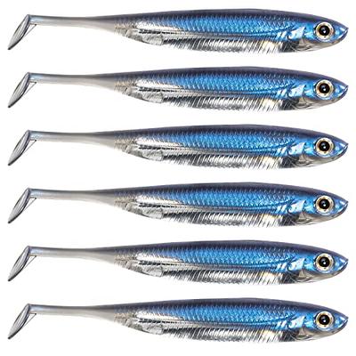 Goture Soft Plastic Baits with Worm Hooks Kit 10pcs, Fork Tail Swimbaits, Fishing  Drop Shot Shad Lures, Soft Jerk Shad Baits Jerkbait Minnow Baits for Bass  Trout Blue 4.72in - Yahoo Shopping