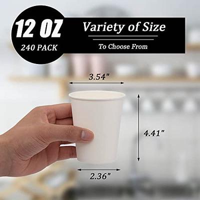  Lamosi 300 Pack 8 OZ Paper Cups, Disposable Coffee Cups, Paper  Coffee Cups 8 oz, Hot/Cold Beverage Drinking Cups for Water Juice or Tea,  Perfect for Office Party Home Travel 