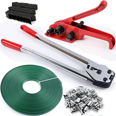 Pallet Packaging Banding Strapping Kit - Heavy Duty Tensioner &  Sealer&Crimper Tool Strapping Banding Tool for 1/2~3/4, PP Belt, 100pcs  Seals, 100pcs Corner Protector for Pallet Packaging - Yahoo Shopping