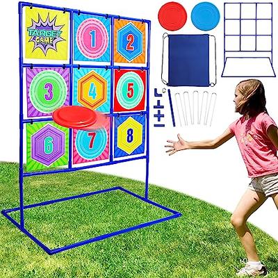 Large Disc Golf Target with 2 Discs - Football and Flying Disc Toss  Portable Versatile Equipment, Backyard Lawn Game Indoor and Outdoor Sports,  Enhance Throwing Skills Disc Basket Stand Carnival Game - Yahoo Shopping