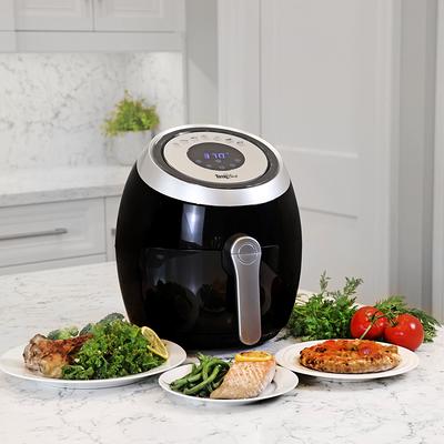 Costway 5.3 QT Electric Hot Air Fryer 1700W Stainless steel Non-Stick Fry  Basket 