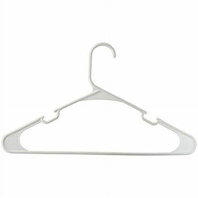 Honey-Can-Do 50-Pack Rubber Grip No-Slip Plastic Hangers White