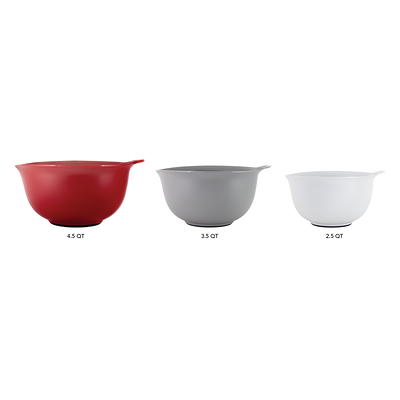 Hutzler 2, 3, and 4 l Melamine Mixing Bowl Set in Holiday Colors