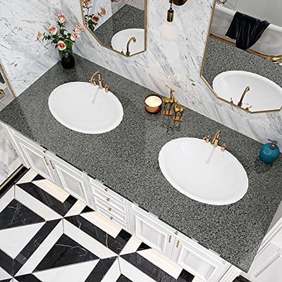 VaryPaper Black and Gold Marble Contact Paper 15.7x78.7 Marble Wallpaper  Peel and Stick Countertops Waterproof Removable Self Adhesive Marble Vinyl  Wall Paper for Cabinets Counter Top Stick Paper 