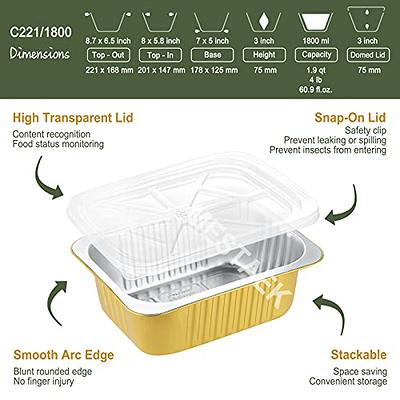 Thickened Aluminum Pans, Disposable Foil Pans Without Lids