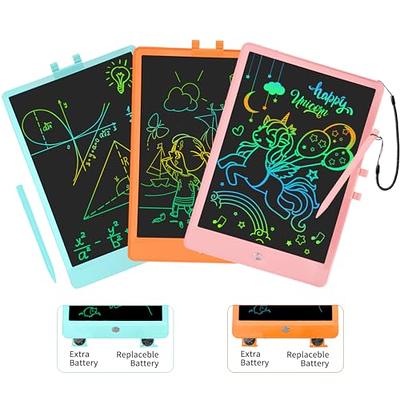 SIXGO LCD Writing Tablet, 10 Inch Colorful Drawing Pad for Kids, Reusable  Doodle Board with Erase Button, Educational Gifts for 3 4 5 6 7 Years Old