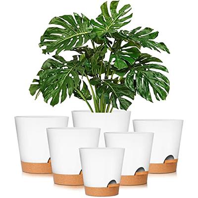 12 Inch 10 Inch 9 Inch Plant Pots, Rifny Extra Large Planters for Indoor  Plants with Drainage Holes and Tray, Set of 3 Flower Pots Modern Decorative