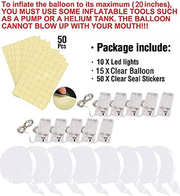  100 Pcs Clear Balloons 24 Inch Bubble Bobo Balloons Stuffing  Transparent Round Balloons Kids' Party Balloons for Christmas Wedding DIY  Birthday Party Indoor Outdoor Decorations : Toys & Games