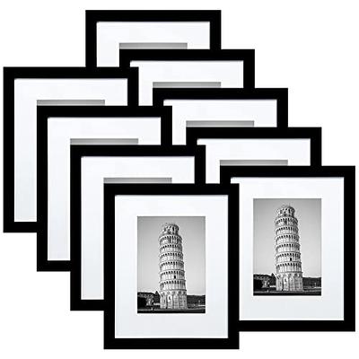 8x10 Picture Frame with Mat for 5x7 Photo Wall or Tabletop Display