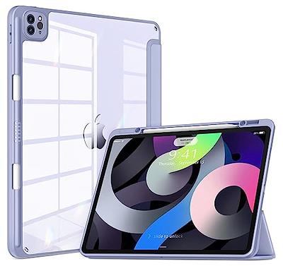 Fintie Hybrid Slim Case for iPad Pro 11-inch (4th / 3rd Generation)  2022/2021 - [Built-in Pencil Holder] Shockproof Cover w/Clear Transparent  Back