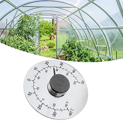 Stick On Window Thermometer Temperature Indoor/Outdoor Waterproof Dial  Round 4.3 Inch Diameter