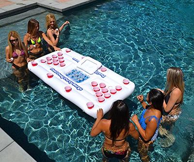 Floating Pool Beer Pong Table Party Durable Black Foam Deflation-Proof 6  Feet