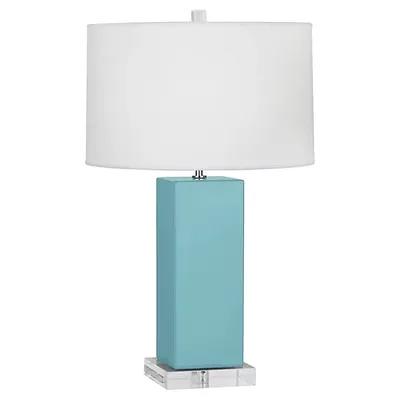 Robert Abbey Matte Sky Blue Michael Berman Nolan Table Lamp in