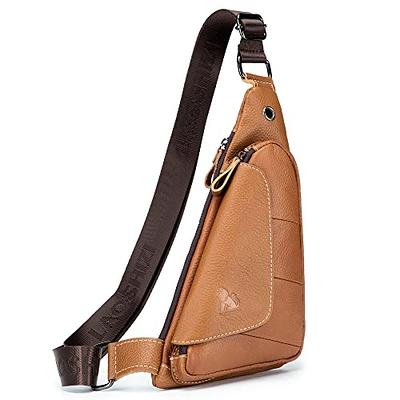 KFXFENQ Sling Bag for Women PU Leather Sling Bag Small Crossbody Sling  Backpack Multipurpose Chest Bag for Women Cycling