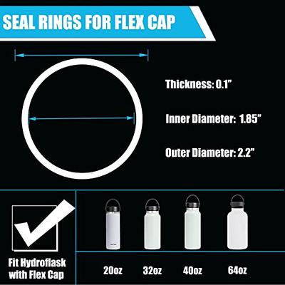 Greant 6 PCS Replacement Rubber Seal Fits Hydro Flask Wide Mouth Flex Caps, O  Ring for Hydroflask, 2.2 inches Water Bottle Gasket Replacement (Fit  Hydroflask Flex Cap) - Yahoo Shopping