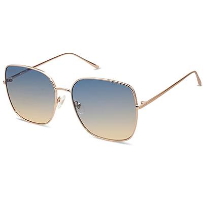 Women's Metal Rimless Beveled Mirror Round Sunglasses - Wild Fable