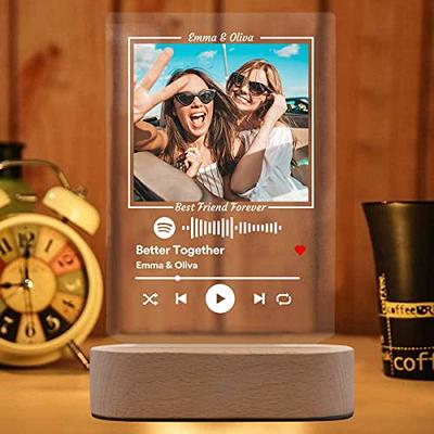 Gift for best friend female, song plaque custom, acrylic display, 21st -  giftstoryua