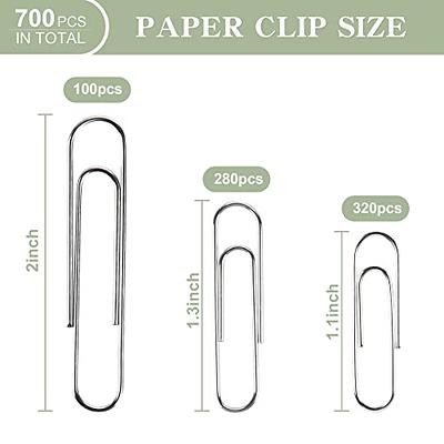 Paper Clips, 100PCS Jumbo Paper Clips Colored, 2 Inch Paper Clip, Large  Coated Paper Clips Non Skid, Suitable for Office School Document Organizing  and Daily DIY Use(Mix Color ) 