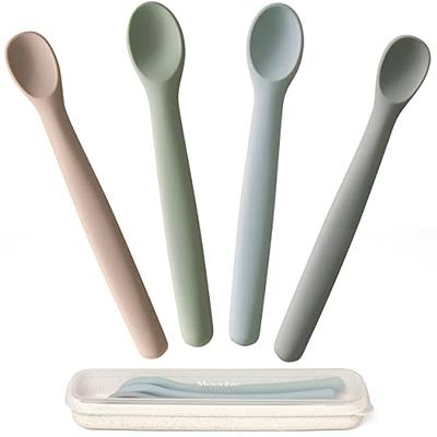  mushie Silicone Baby Feeding Spoons