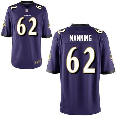 Tashawn Manning Men's Nike Black Baltimore Ravens Alternate Custom Game Jersey