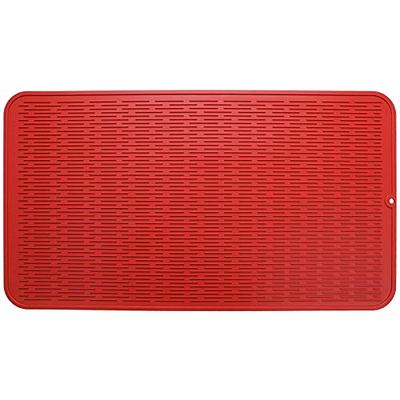 MicoYang Silicone Dish Drying Mat for Multiple Usage,Easy  clean,Eco-friendly,Heat-resistant Silicone Mat for Kitchen Counter or  Sink,Refrigerator or