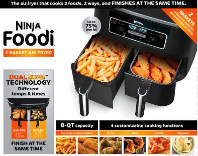 Ninja AF101 4-Quart Ceramic Nonstick Electric Air Fryer - Black - Yahoo  Shopping