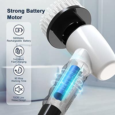 Electric Spin Brush Scrubber, Cordless Power Tub and Tile Scrubber with  Long Handle, 8 Replaceable Brush Heads, 3 Adjustable Speeds for Cleaning  Bathroom, Floor, Kitchen, Window, Shower, Sink $69.99, FREE FOR