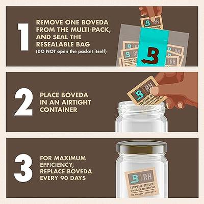  Boveda 62% RH Size 8-10 Pack Two-Way Humidity Control