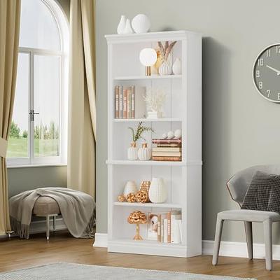 VICTONE 5-Shelf Bookcase, Wooden Standing Rack Book Storage Shelves  Furniture Selection for Living Room, Bedroom, Home Office (White) - Yahoo  Shopping