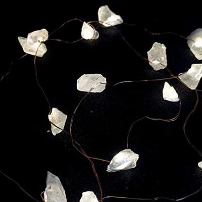 Battery Powered LED Fairy Lights with Silver Wire - 13ft