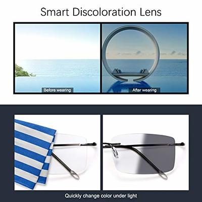 Photochromic Reading Glasses Men Women Presbyopia Eyeglasses