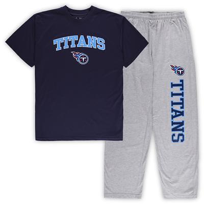 Men's Concepts Sport Navy/Heather Gray Tennessee Titans Big & Tall