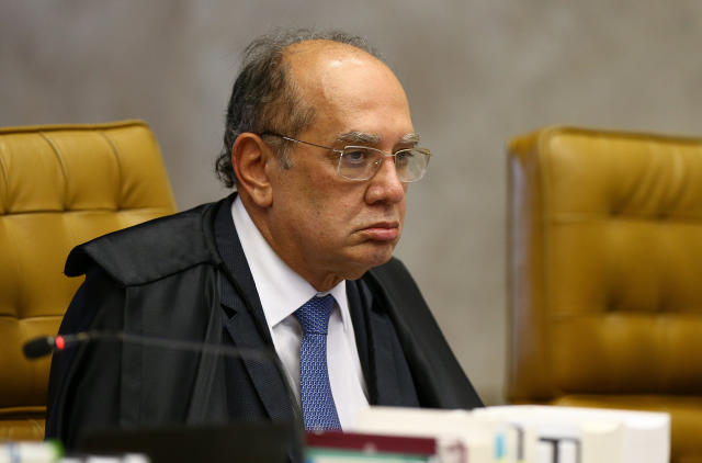 ***ARQUIVO*** BRASILIA, DF, 28.11.2018: O ministro do STF Gilmar Mendes durante sessão plenária em Brasília. (Foto: Pedro Ladeira/Folhapress)