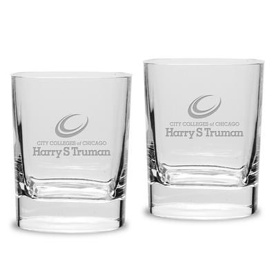 Truman Crystal Whiskey Glasses, Set of 4 - Clear