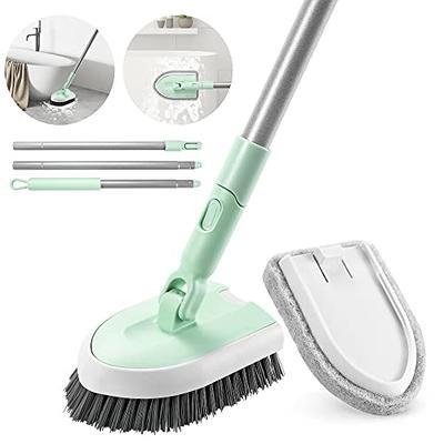 JEHONN 4-in-1 Tile Tub Scrubber with Long Handle, Upgraded Shower Cleaning  Brush, 4 Different Function Scrub Brush Attachments Head for Bathroom,  Bathtub, Floor, Wall, Baseboard - Yahoo Shopping
