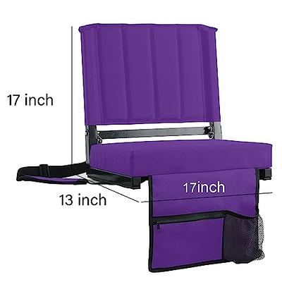 OSPORTIS Stadium Seats for Bleachers, Bleacher Seats with Padded Active  Foam Backs and Cushion, Portable Stadium Seats with Back Support and  Shoulder Strap BLACK 1