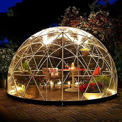 BENTISM Garden Dome Bubble Tent 9.5ft Greenhouse Dome PVC Garden igloo  Geodesic Dome Kit