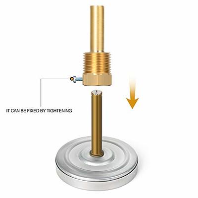 Clip on Pipe Clamp HVAC Thermometer - Clip on Thermometer Pipe Temperature  Gauge for Measuring Temperatures of HVAC Hot Water Pipes and Radiators