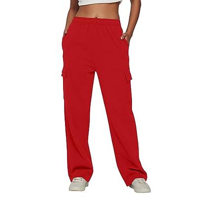 Baggy Joggers for Women Women Sweatpants Baggy Fleece High Waisted Workout  Joggers Pants Loose Comfy Y2k Pants with Pockets Sweat Pants Female Yoga