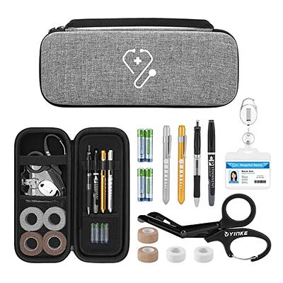 YINKE 16PCS Stethoscope Case Kit Include Nurse Accessories for Work,  Perfect Nurse Gift Stethoscope Holder for Nurse Include Medical Scissors,  Penlights, AAA Batteries, Bandage Wraps, Badge Holders - Yahoo Shopping