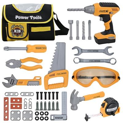 Skirtoy Kids Tool Set, 47pcs Toy Tool Set with Chainsaw