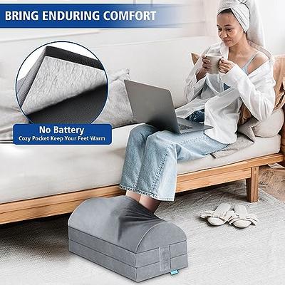 Foot Rest for Under Desk at Work, Footrest with Warm Feet Pocket,  Adjustable Desk Footrest for Office Chair & Gaming Chair,Ergonomic Footrest  Pillow