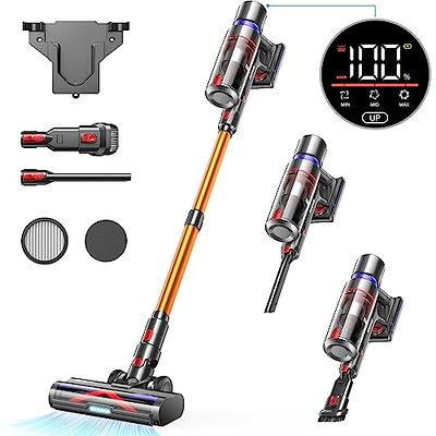 Lubluelu 25Kpa Lightweight Cordless Vacuum Cleaner, with LED Touch  Screen/Dust Detection/Charging Standing/55 Mins Runtime/6 in 1 Vacuum for  Pet Hair
