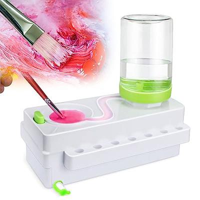 Prachy Paint Brush Cleaner Rinse Cup, 3-in-1 Paint Brush Rinser with Paint Brush Holder and Paint Puck, Paint Brush Cleaner Tool for Acrylic