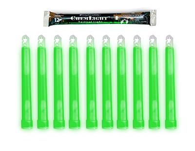 Cyalume Military Grade Green Glow Sticks - Premium Bright 6” ChemLight  Emergency Glow Sticks with 12 Hour Duration (Bulk Pack of 10 Chem Lights) -  Yahoo Shopping