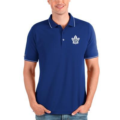 Men's Antigua Heathered Gray Detroit Lions Affluent Polo