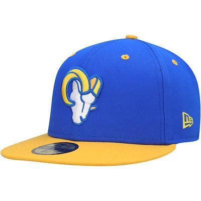 New Era Men's Royal, Red Los Angeles Dodgers Logo Primary Jewel Gold  Undervisor 59FIFTY Fitted Hat