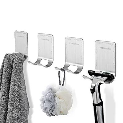 KOFANI Razor Holder for Shower, 4 Pack Stainless Steel Razor Holder Hooks,  Waterproof Self-Adhesive Shaver